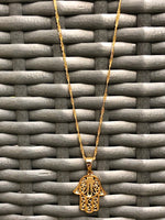 Load image into Gallery viewer, Hamsa Hand Necklace

