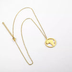 Load image into Gallery viewer, Africa Map Necklace Gold
