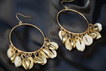 Load image into Gallery viewer, Cowrie Earrings Gold
