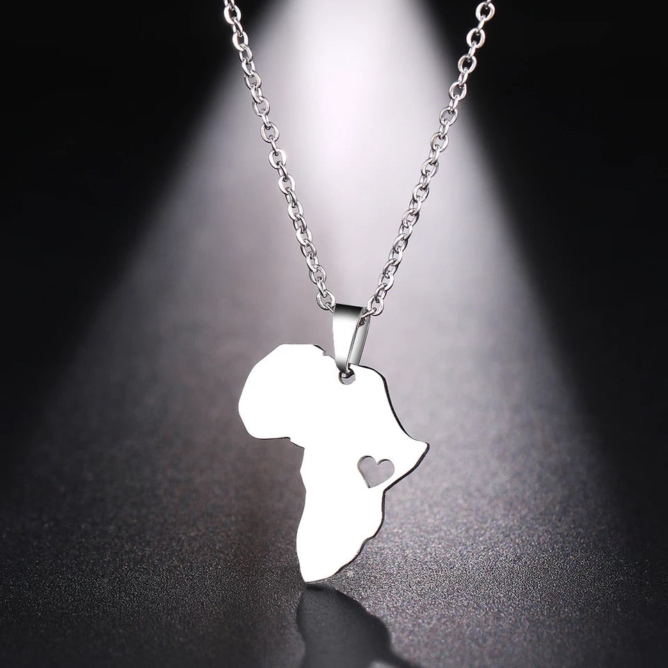 Silver Africa Elephant Necklace Rasta Black Beaded Jewelry Handmade – The  Blacker The Berry